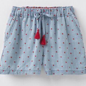 Matilda Jane Cameron Chambray Polka Dot Soft Denim Shorts